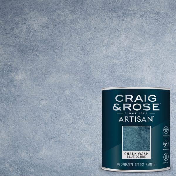 Craig & Rose Artisan Chalk Wash Blue Ochre Effect