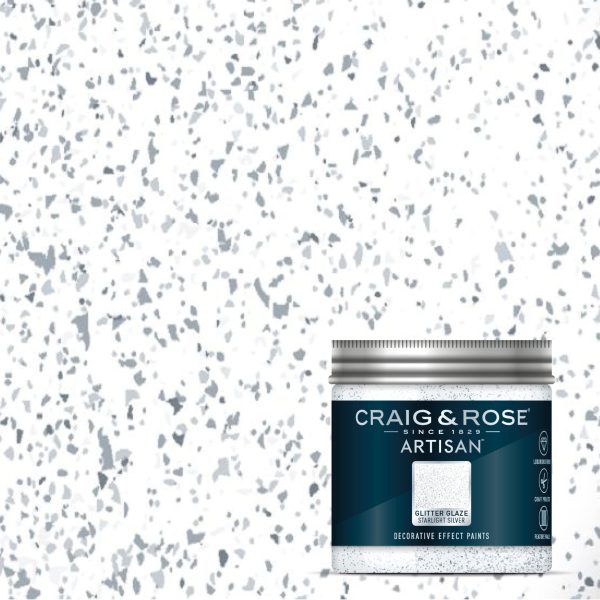 Craig & Rose Artisan Starlight Silver Glitter Glaze